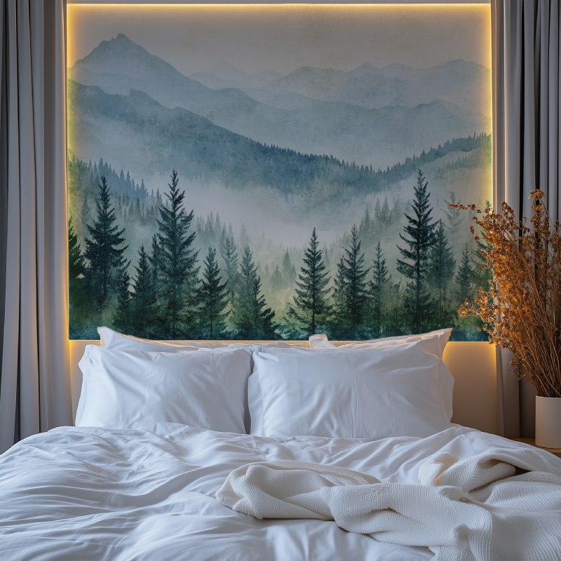 Papier peint vintage pays damerique chambre premium