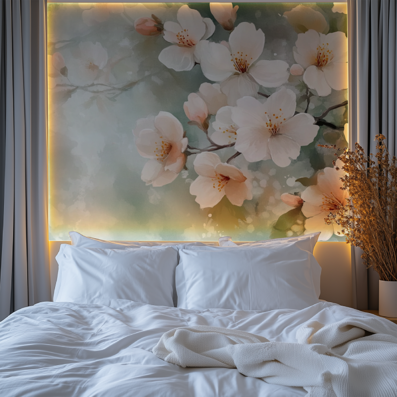 Papier peint fleur de sakura chambre premium