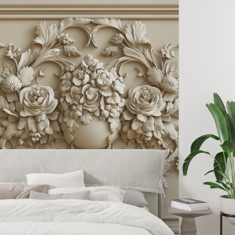 Papier peint trompe loeil souba...annien tapisserie tendance