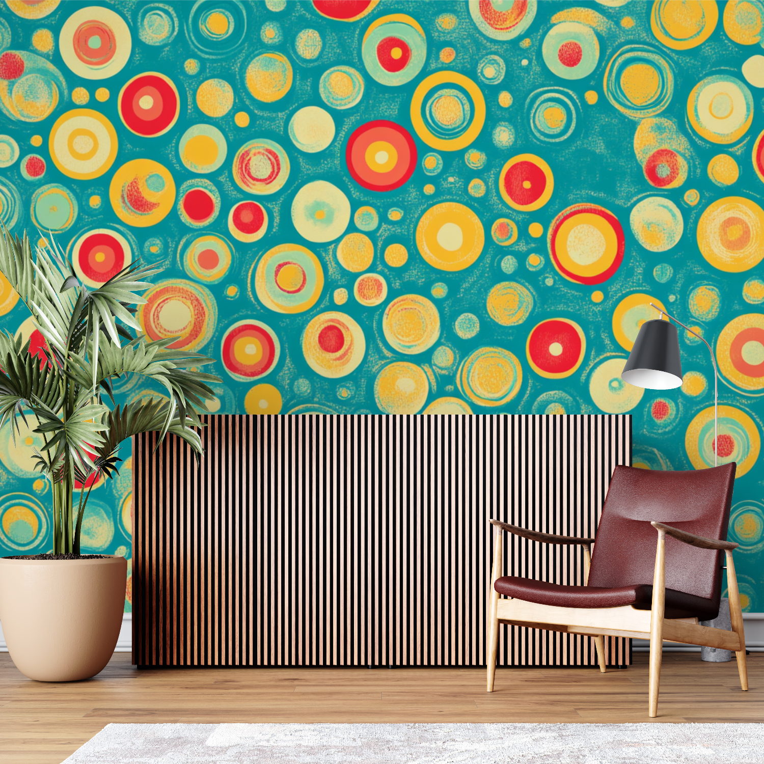 Papier peint vintage pop sur mesure