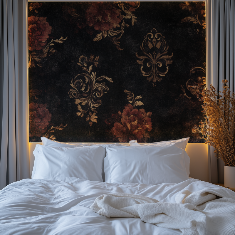 Papier peint vintage gothique chambre premium