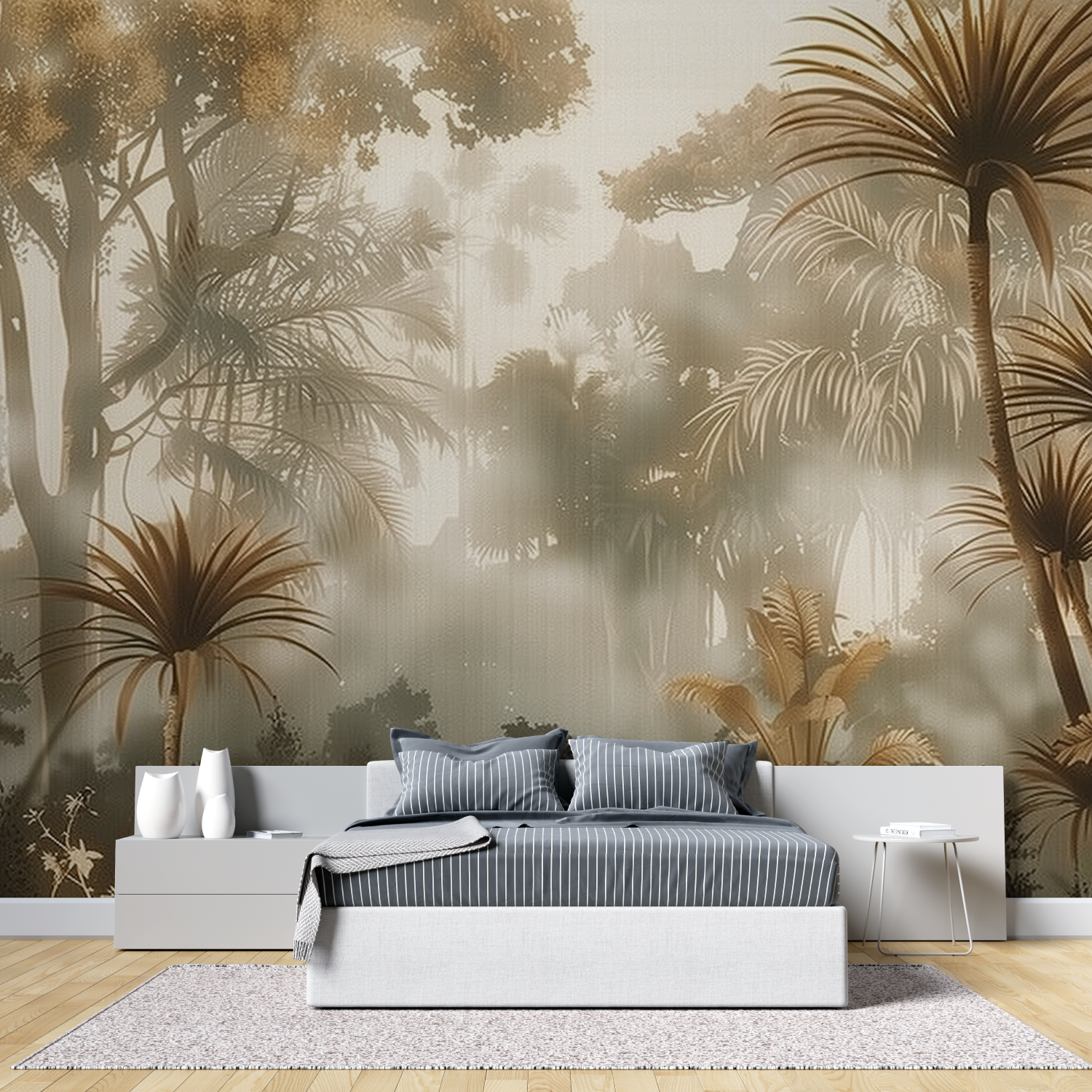 Papier peint jungle tete de lit tete de lit