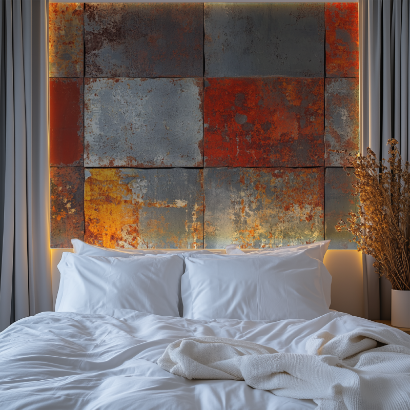 Papier peint vintage industriel chambre tendanc