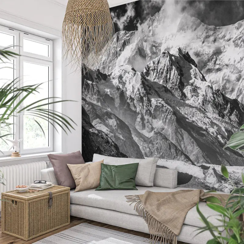 Trompe L'Oeil Mountain Wallpaper