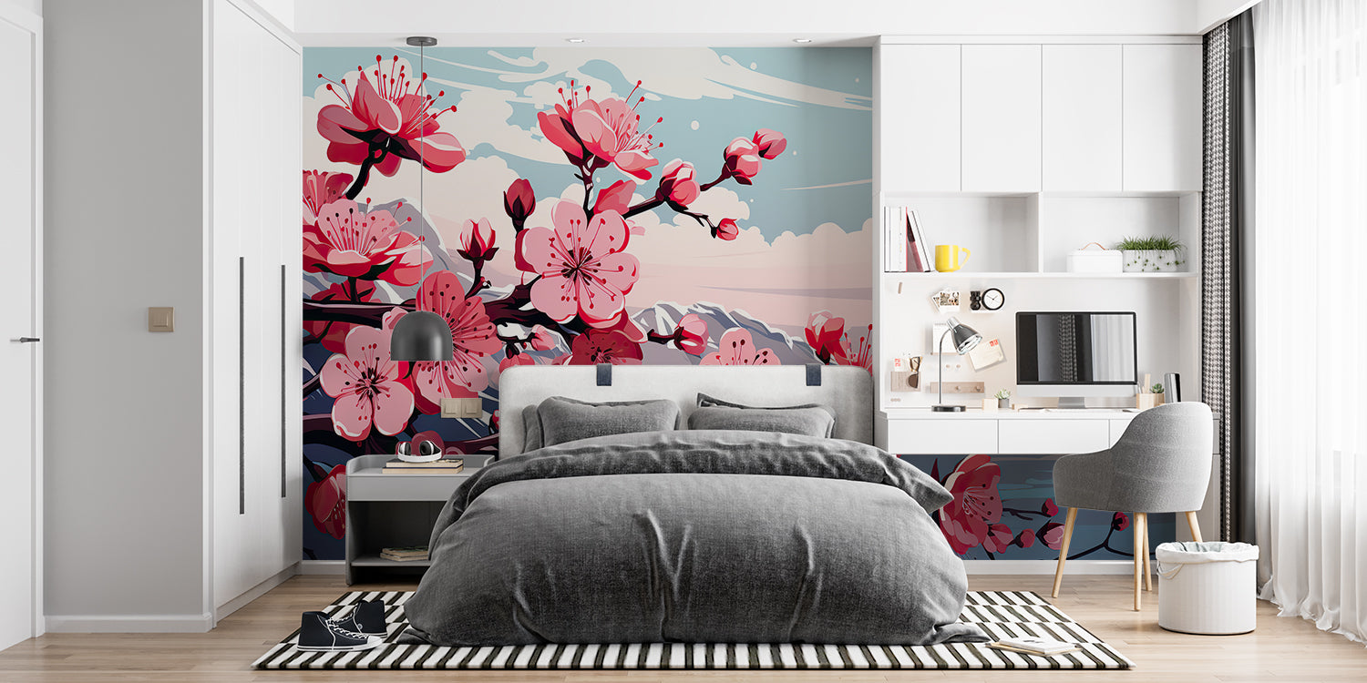 Papier Peint Fleur De Cerisier Japonais