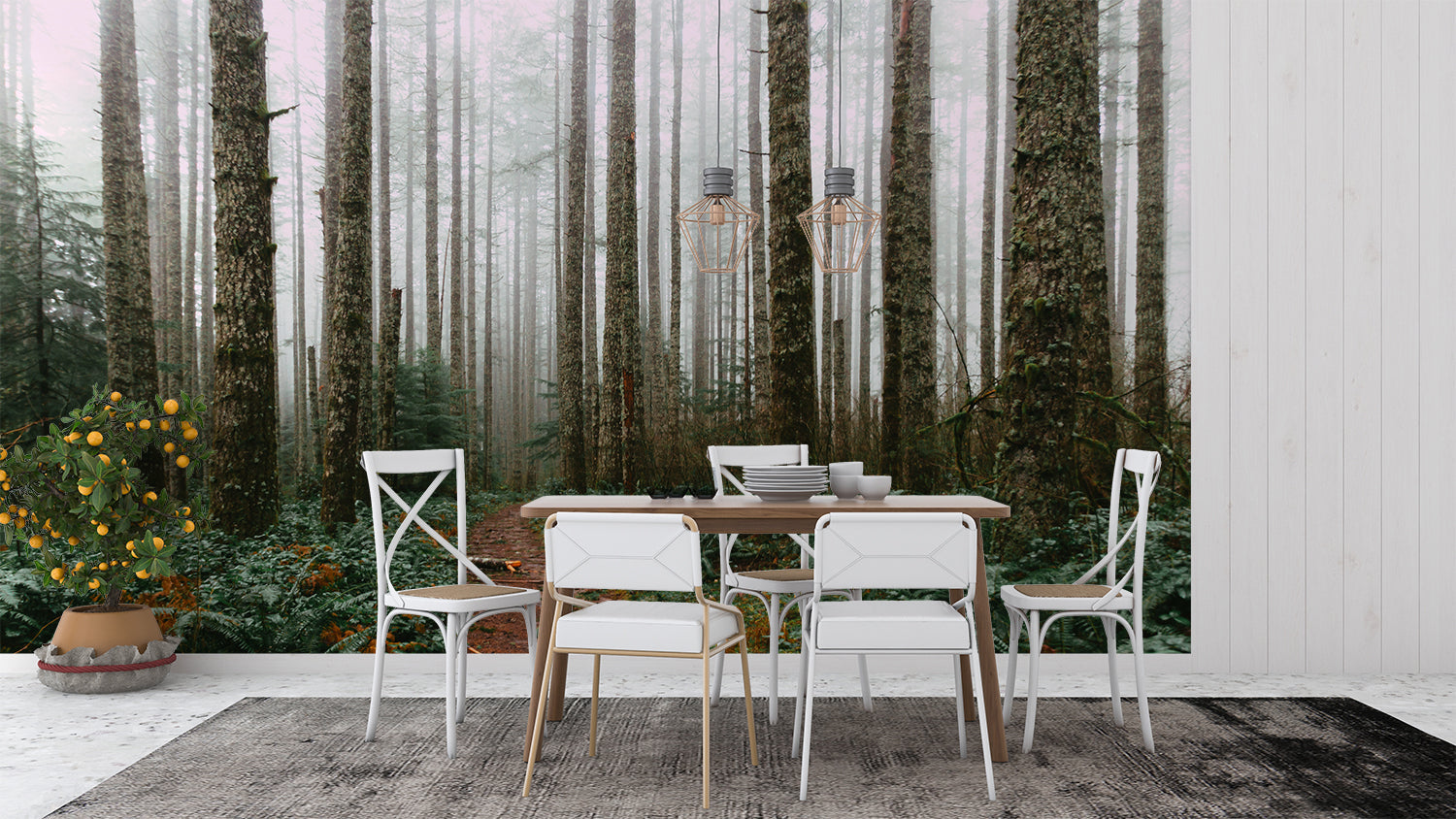 Papier Peint Paysage Foret
