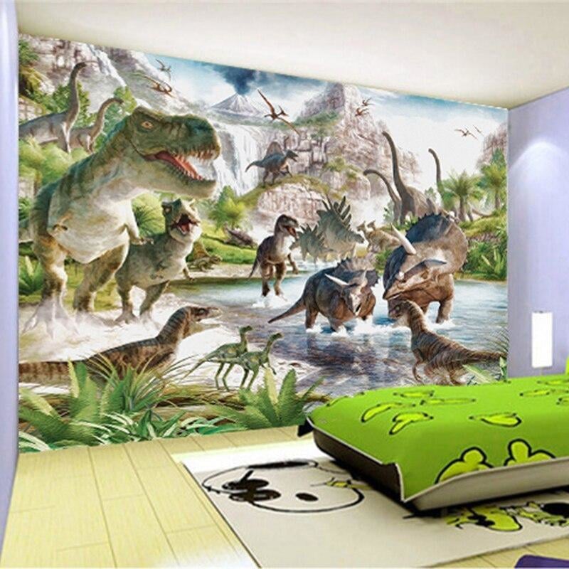 Papier peint chambre enfant  Dinosaures 3D – LePapierPeint
