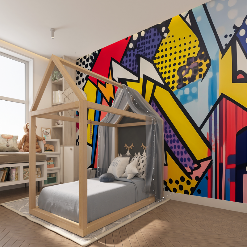 Papier Peint Ado Style Graffiti - chambre spiderman