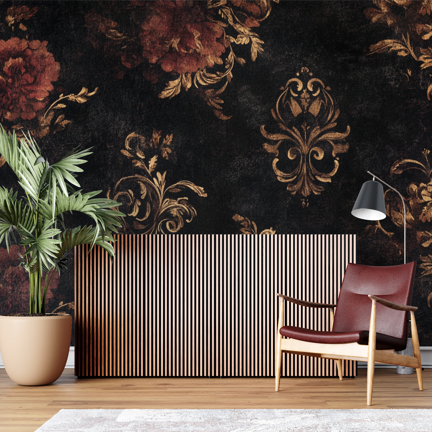 Papier peint vintage gothique sur mesure