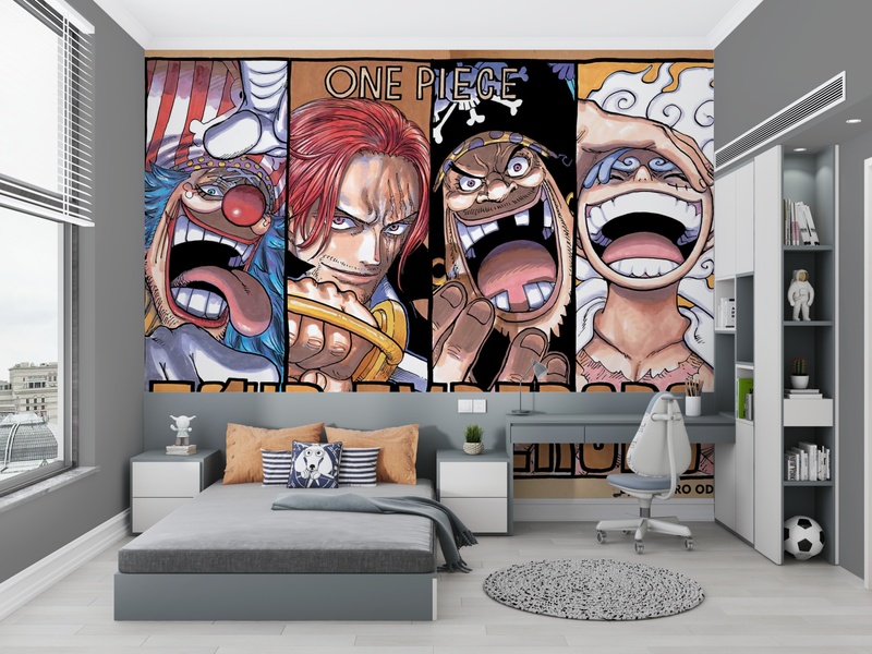 Papier Peint One Piece Yonko - tapisserie garçon