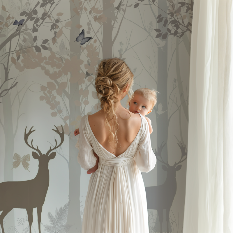 Papier peint foret bebe tendance bb123