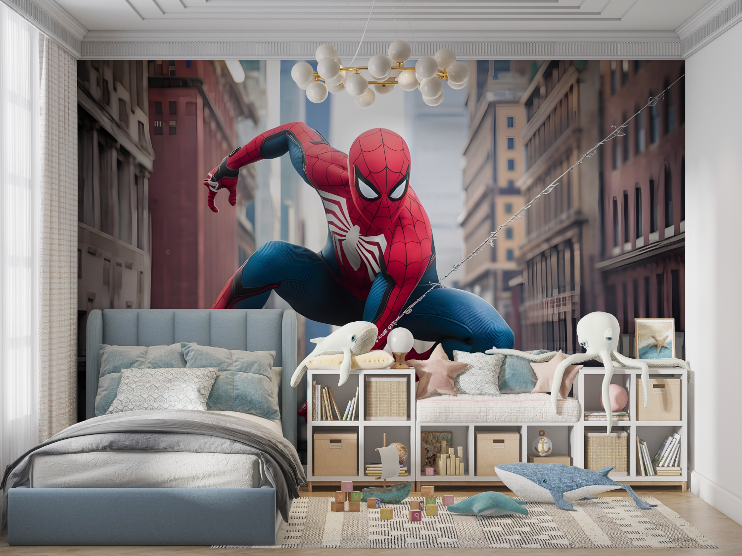 Papier Peint Enfant Spiderman - Second Image