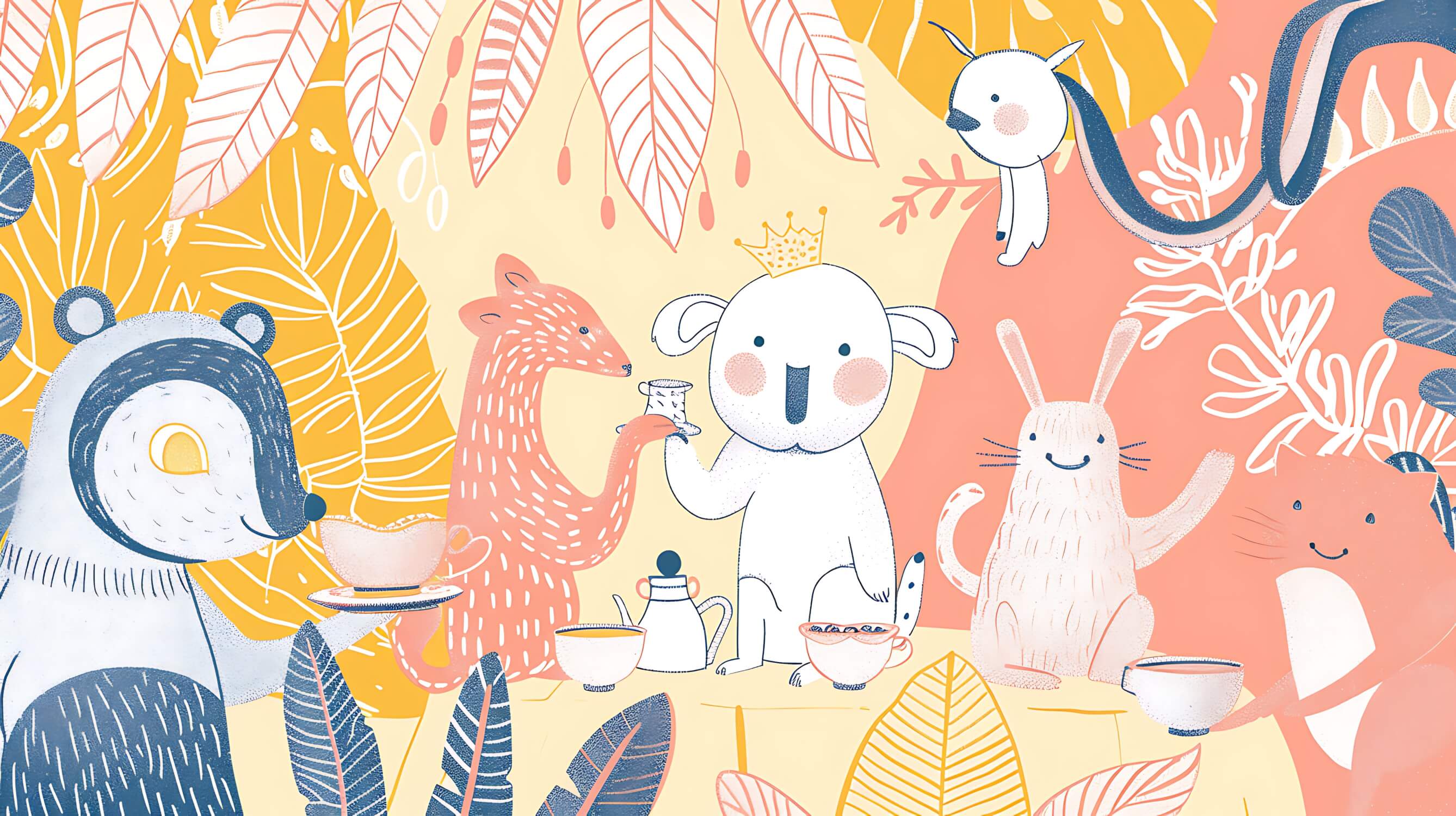 Papier Peint Enfant Animaux Tendance