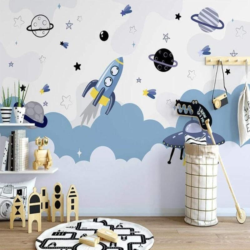 Papier Peint Espace <br/> Espace et Nuage