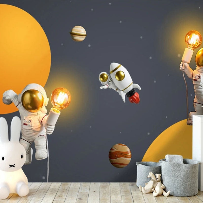 Papier Peint Espace <br/> Astronaute Idée Lumineuse!