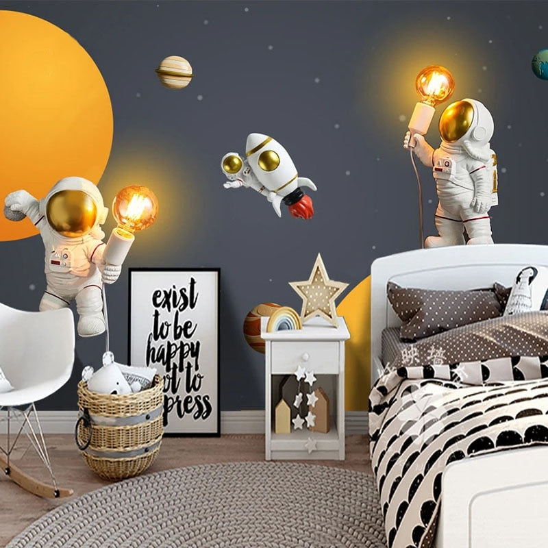 Papier Peint Espace <br/> Astronaute Idée Lumineuse!