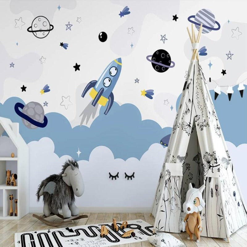 Papier Peint Espace <br/> Espace et Nuage