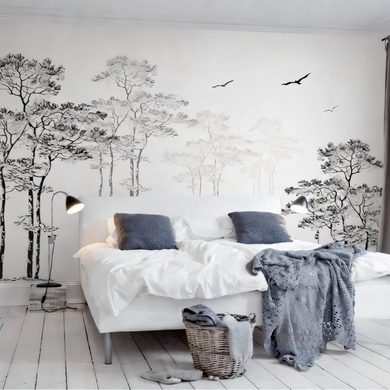 Black and White Tree Wallpaper