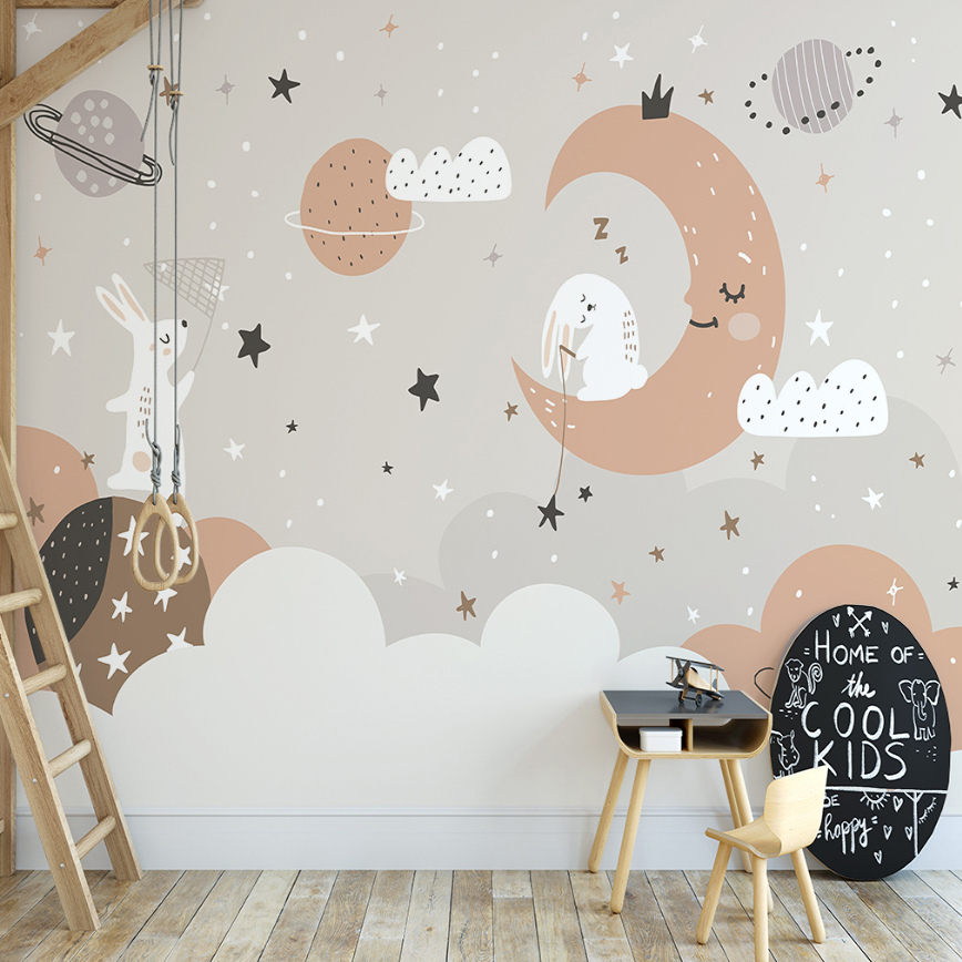 Star Wallpaper <br/> Rabbit and Sleeping Moon