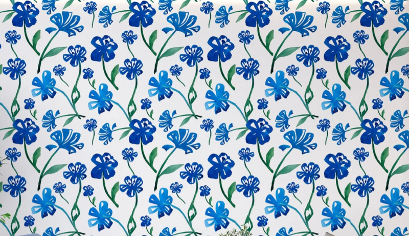 Blue and White Wallpaper