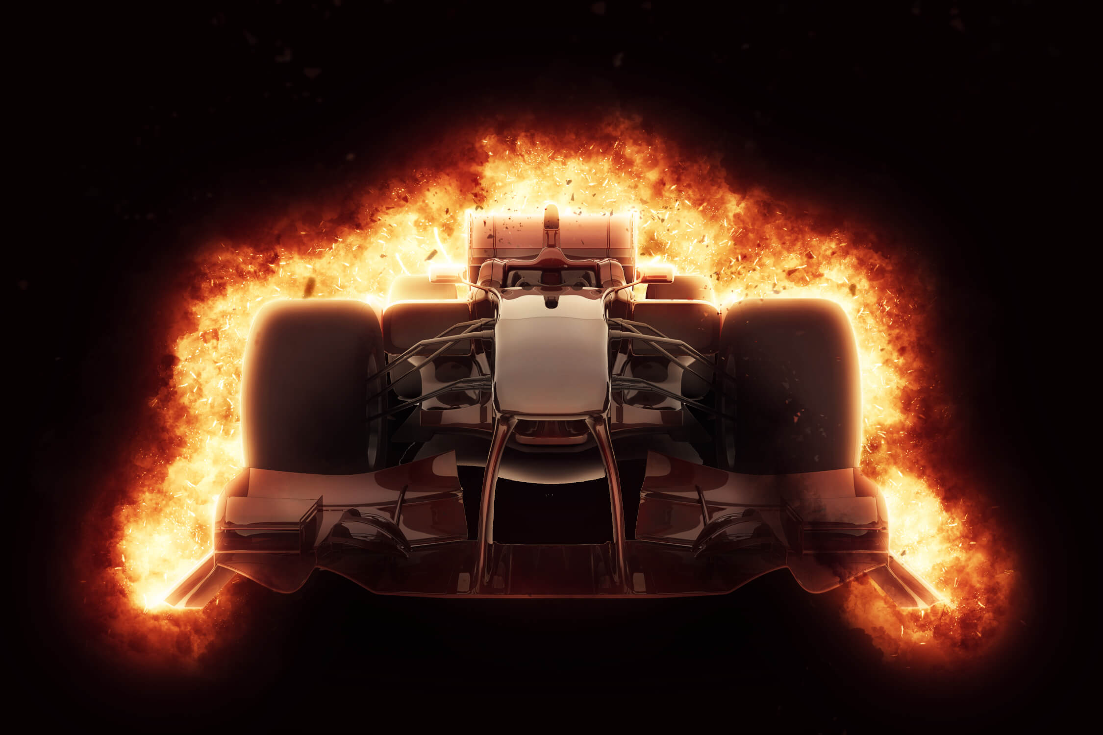 Papier Peint Formule 1 En Feu