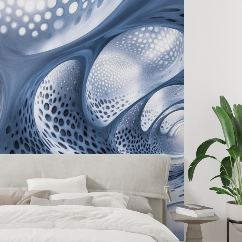 Papier peint trompe l oeil couloir tapisserie tendance
