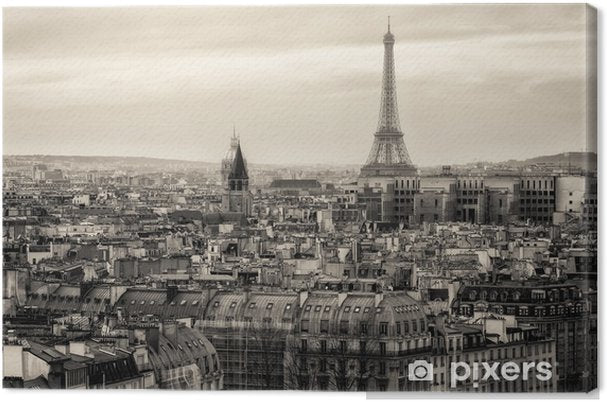 Sfondo di Parigi in bianco e nero