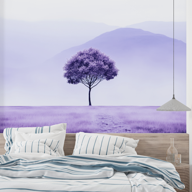 Papier Peint Panoramique Violet - mural