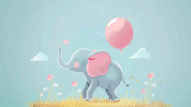 Decorazione della cameretta del bambino con elefante - Second Image