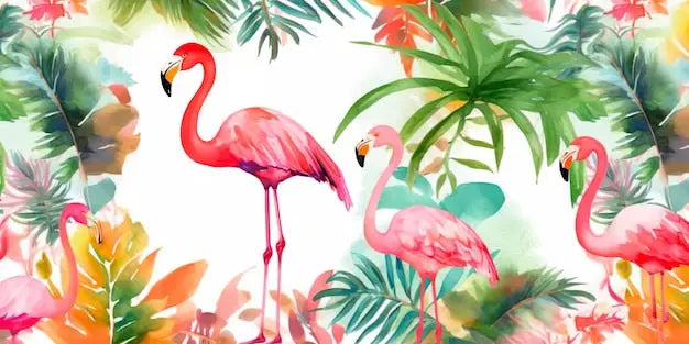 Roze Flamingo meisje kamerdecoratie