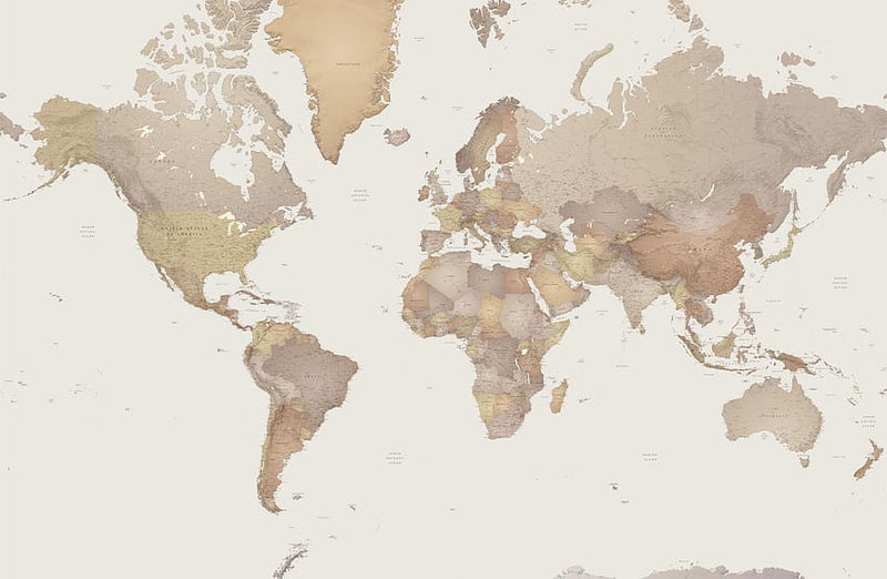 Papier Peint avec Mappemonde