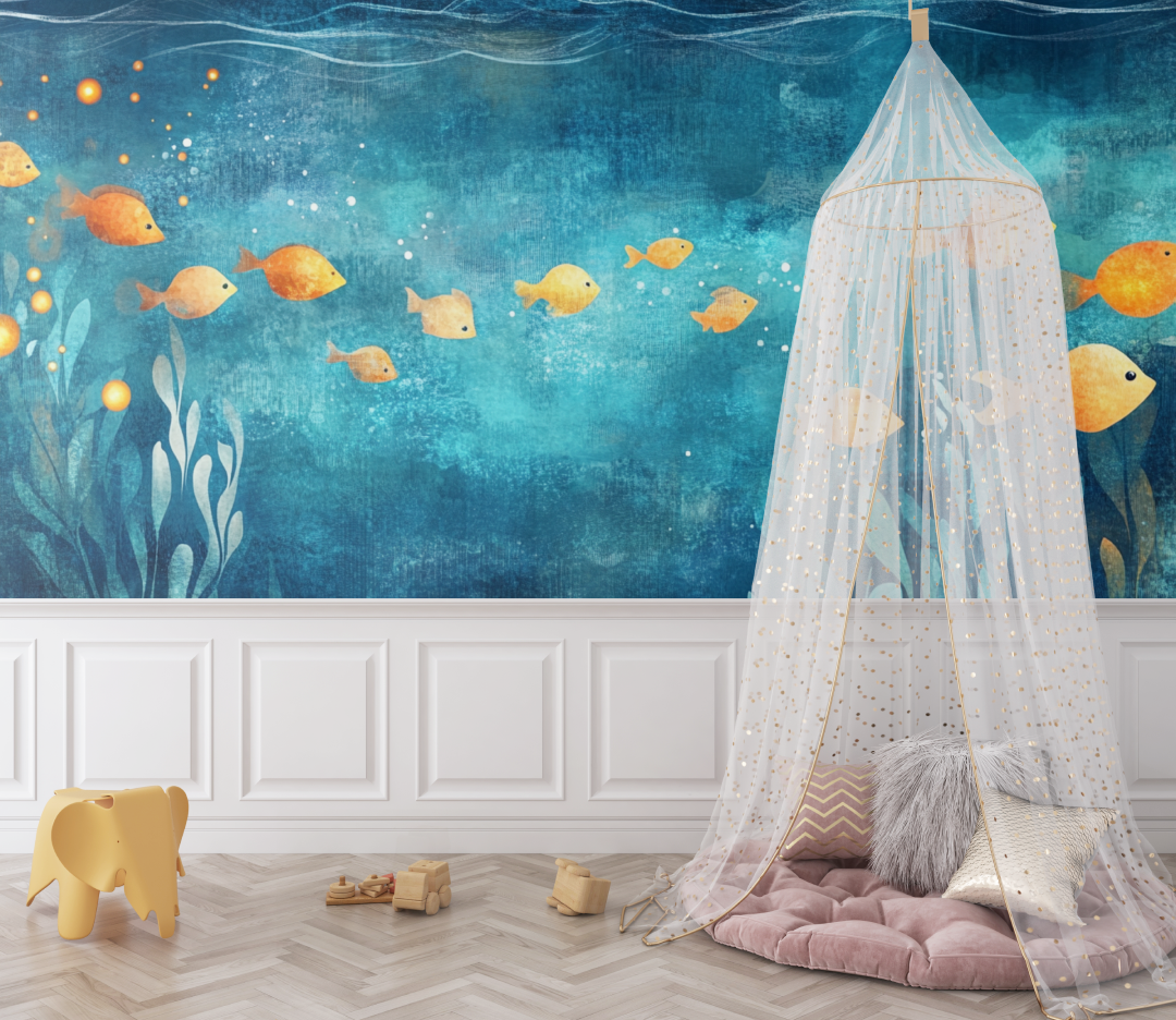Papier peint marin reverie sous marine bebe
