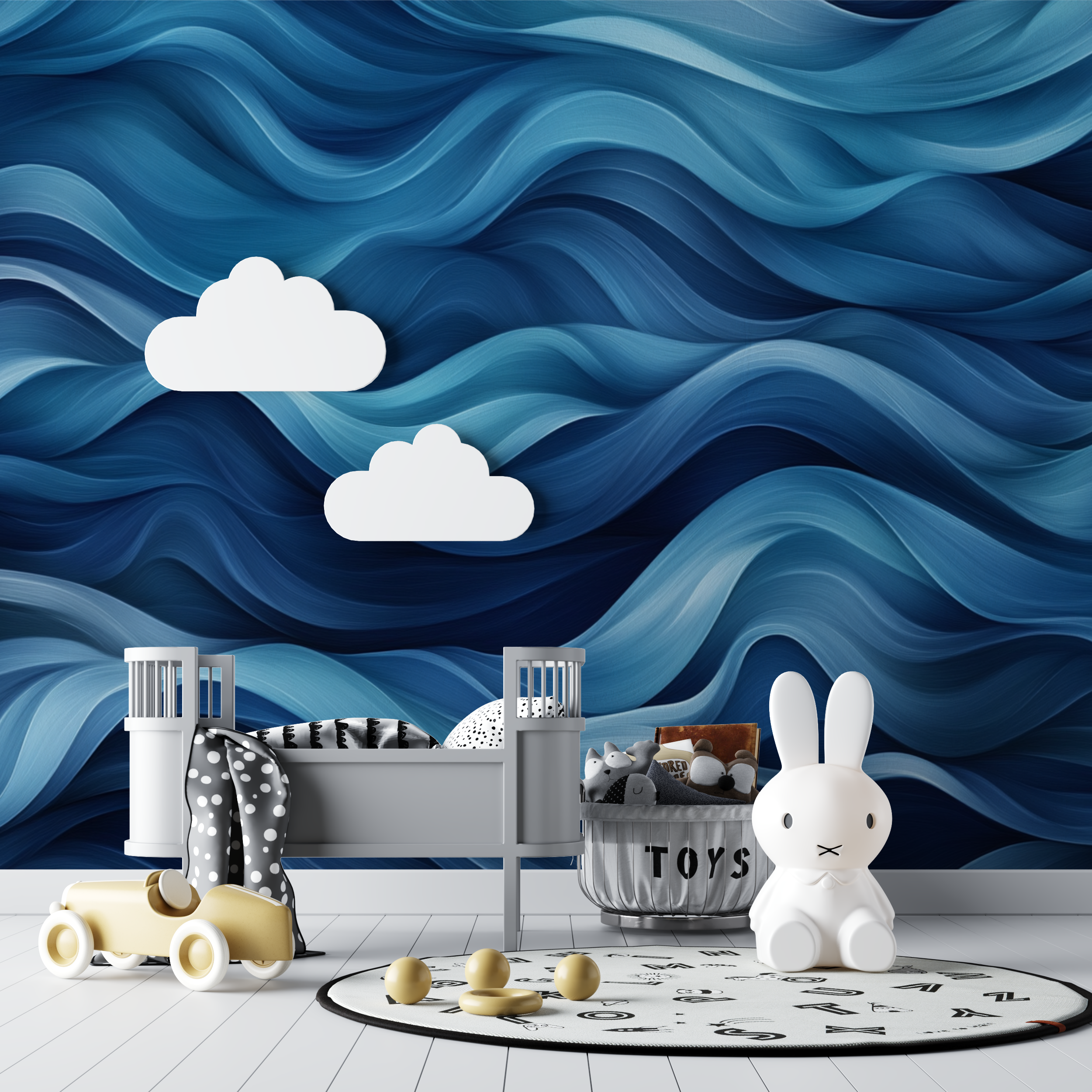 Papier peint marin poesie des vagues bebe tipi
