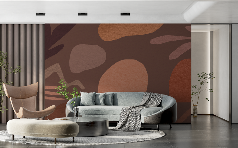 Papier Peint Terracotta Motif - tendance 2024