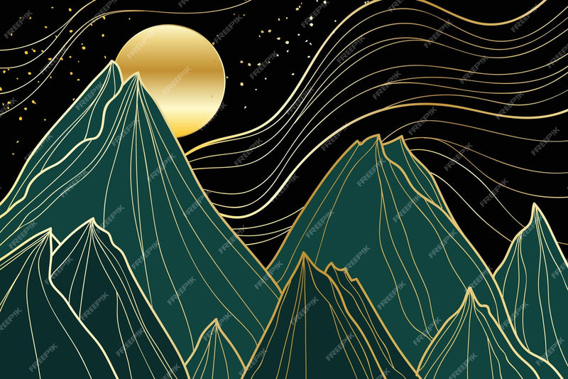 Mountain Deco Wallpaper