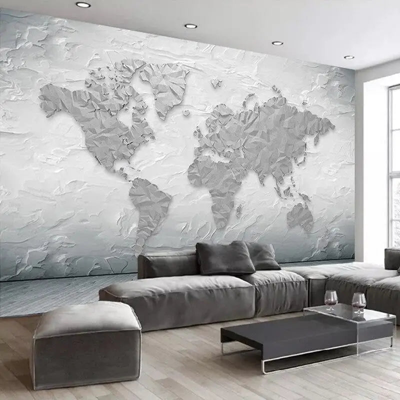 Large World Map Wallpaper - Second Image