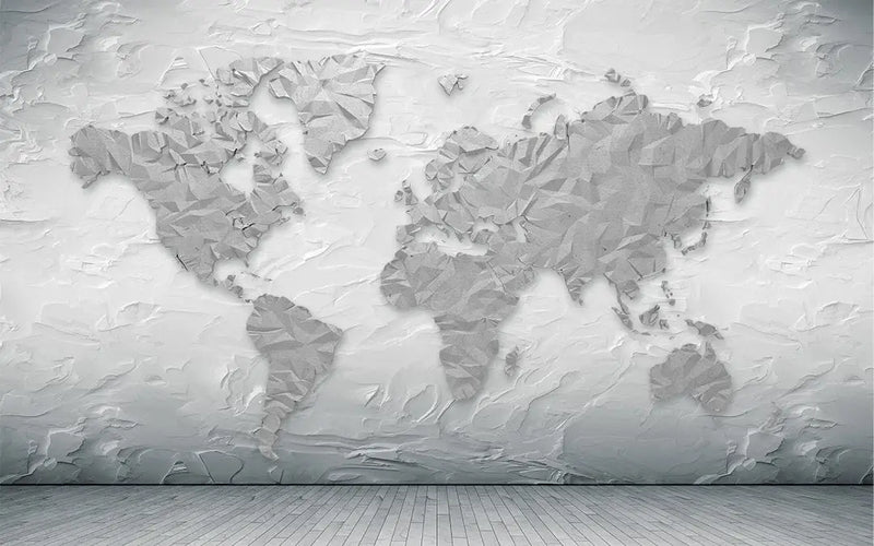 Large World Map Wallpaper