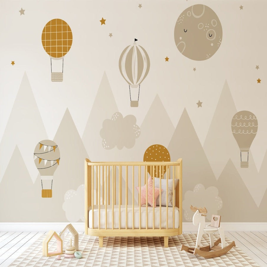 Klassiek babybehang <br/> Zachte beige nuance