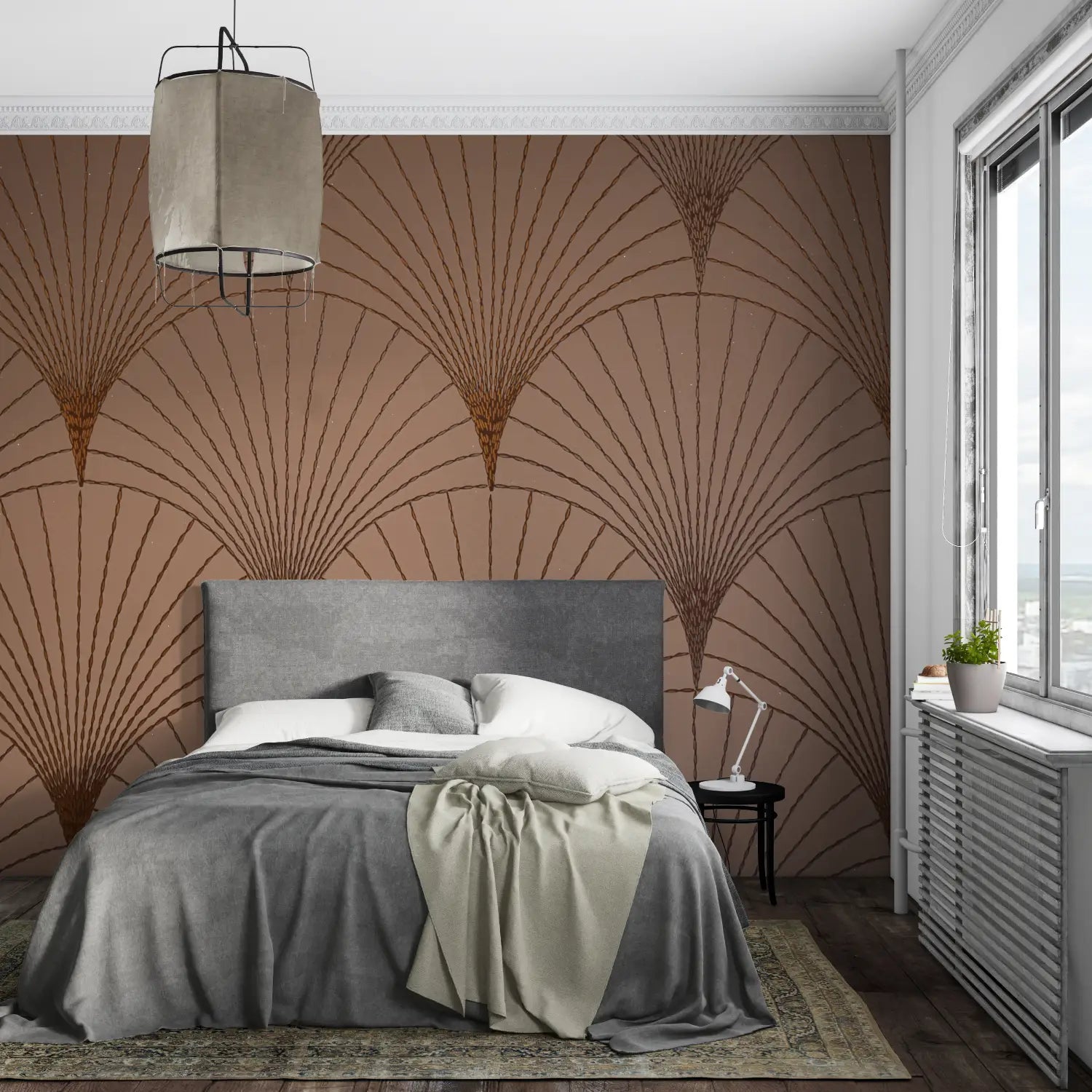 Wallpaper With Terracotta Pattern - Second Image