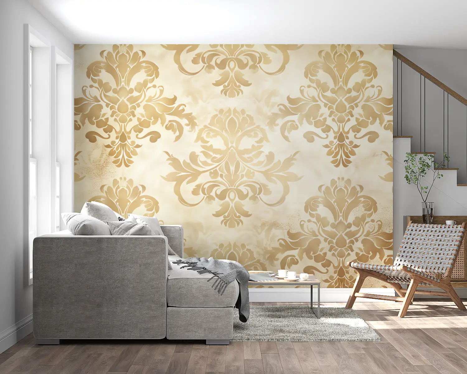 Golden Baroque Wallpaper - Second Image