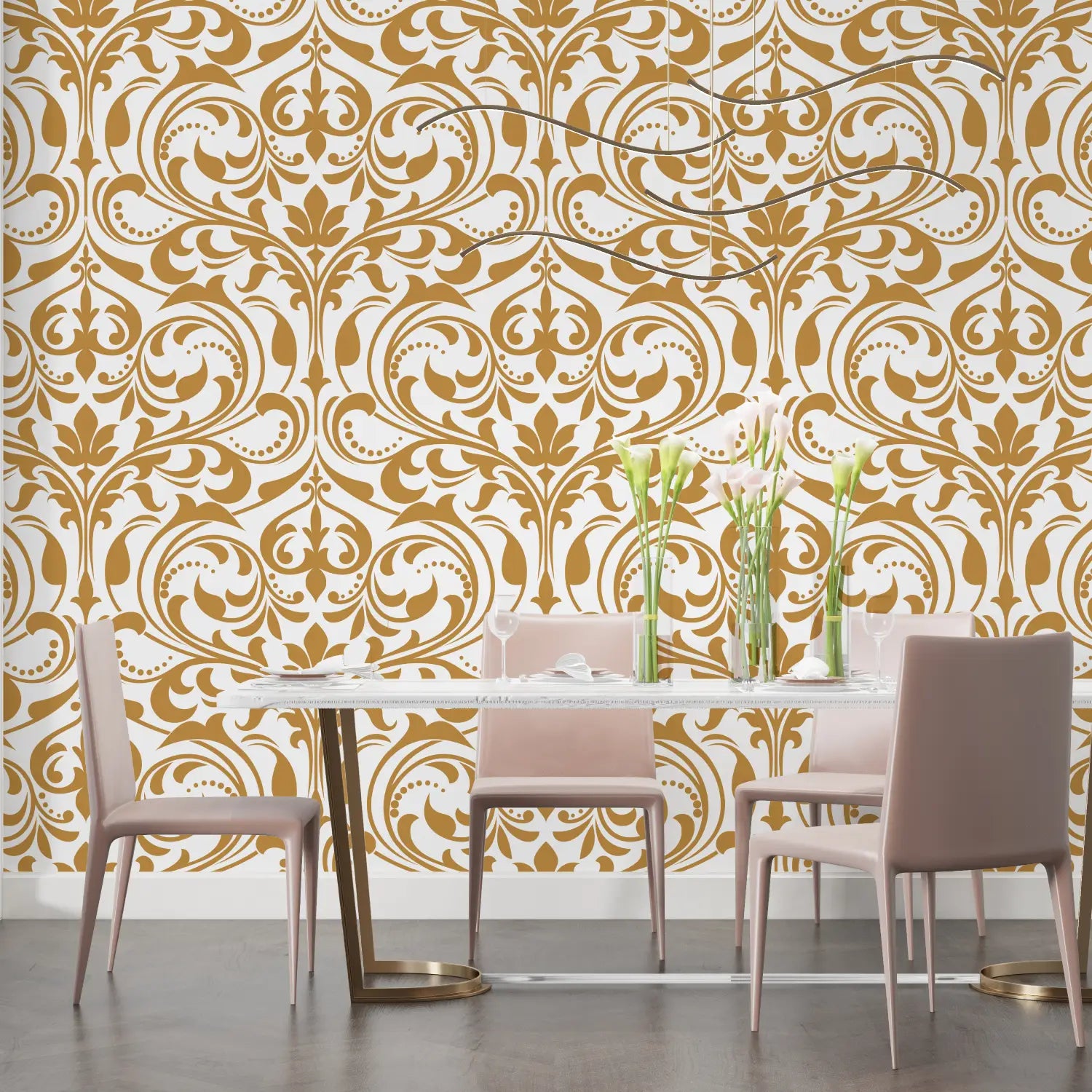 Baroque Gold Wallpaper - Second Image