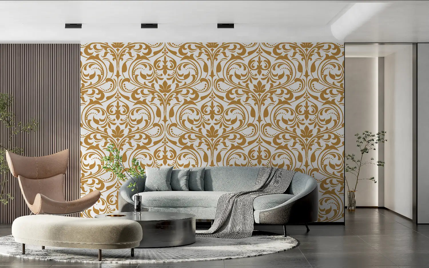 Baroque Gold Wallpaper - Second Image