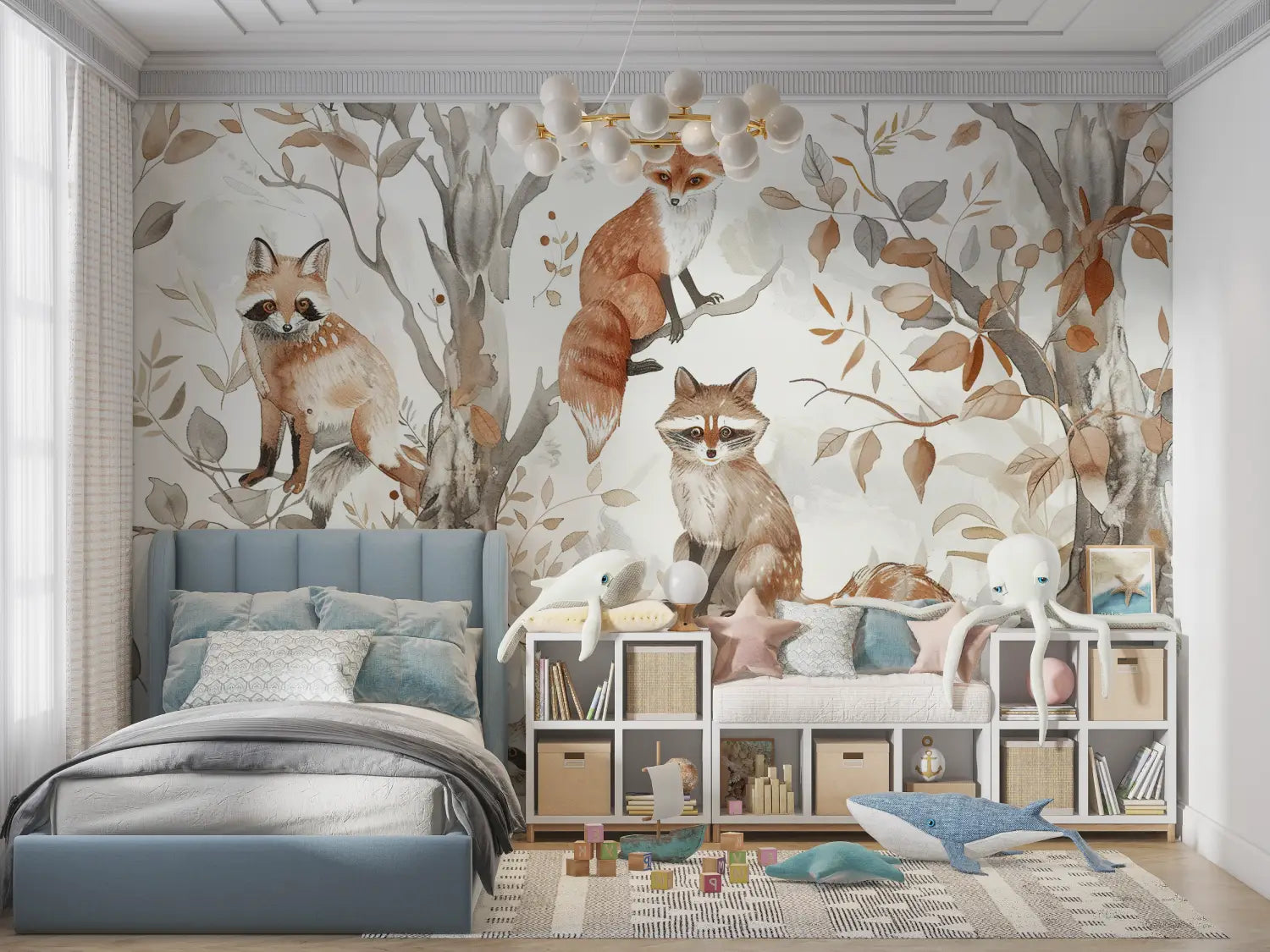 Papier Peint Chambre Enfant Animaux - chambre petit