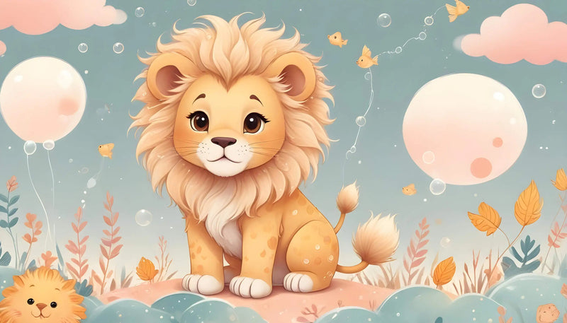 Papier Peint Enfant Lion