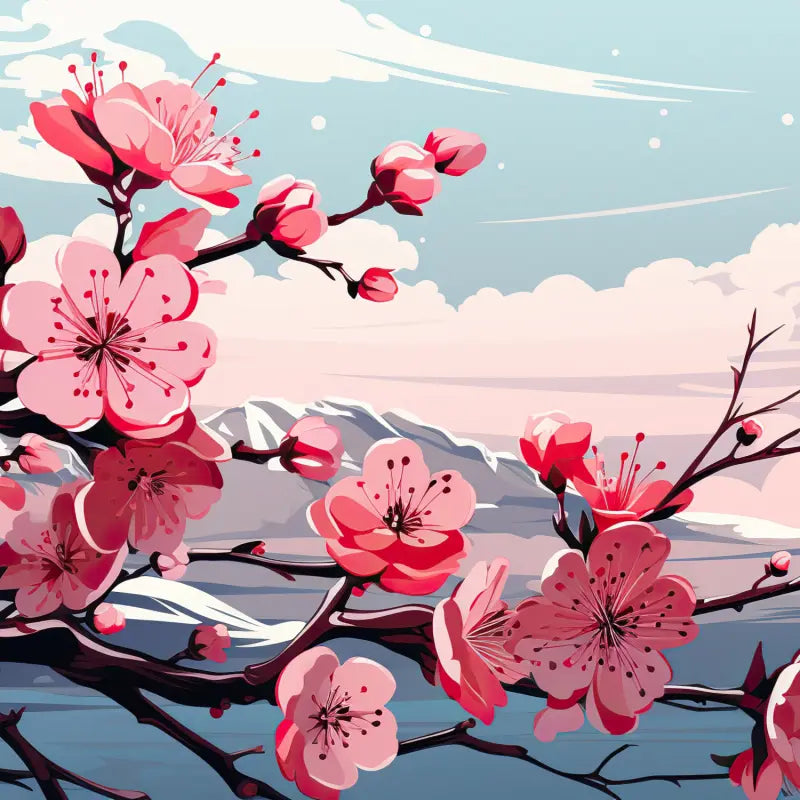 Papier Peint Fleur De Cerisier Japonais