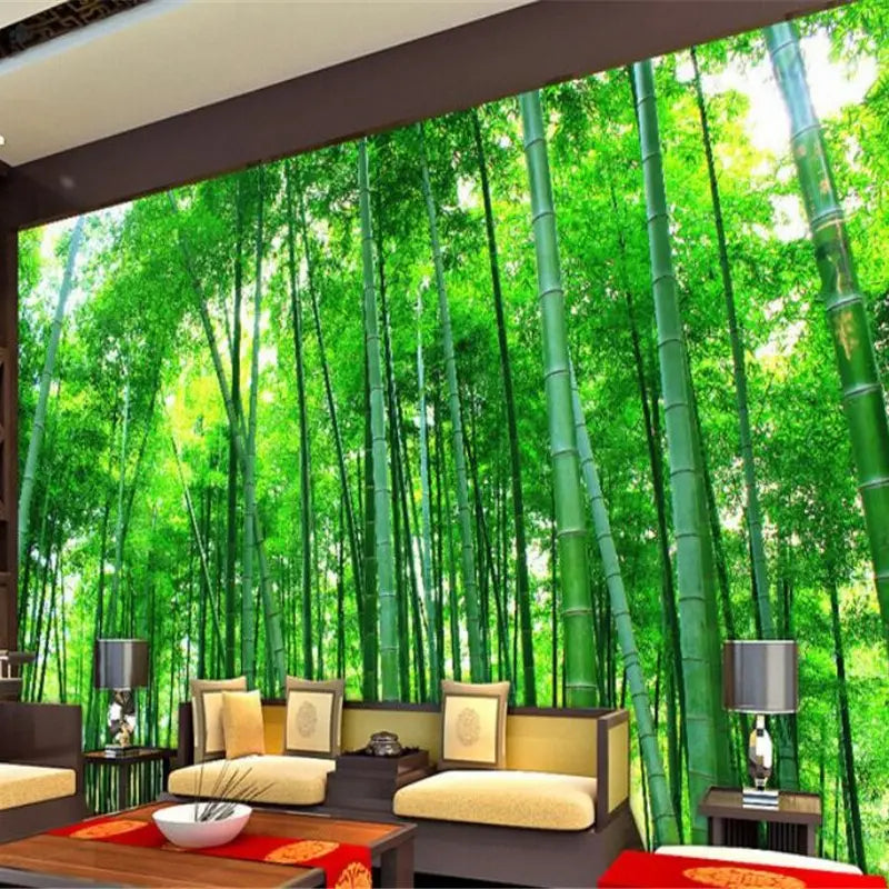 papier peint foret de bambou