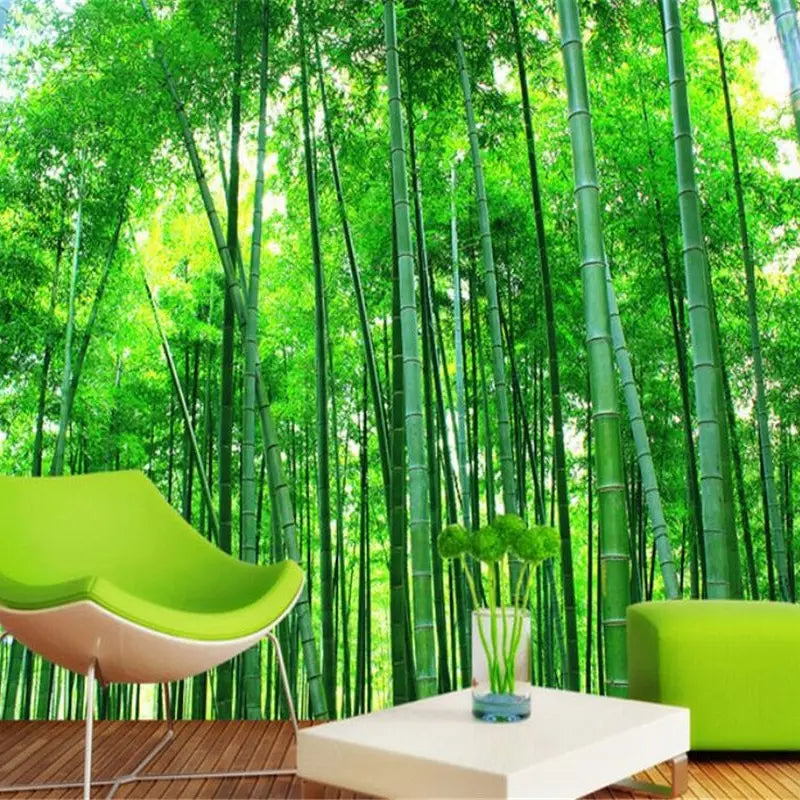 papier peint foret de bambou