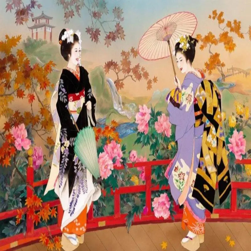 Papier Peint Japonais Jardin et Promenade
