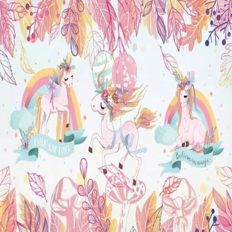 Papier Peint Licorne Chambre Fille - Second Image