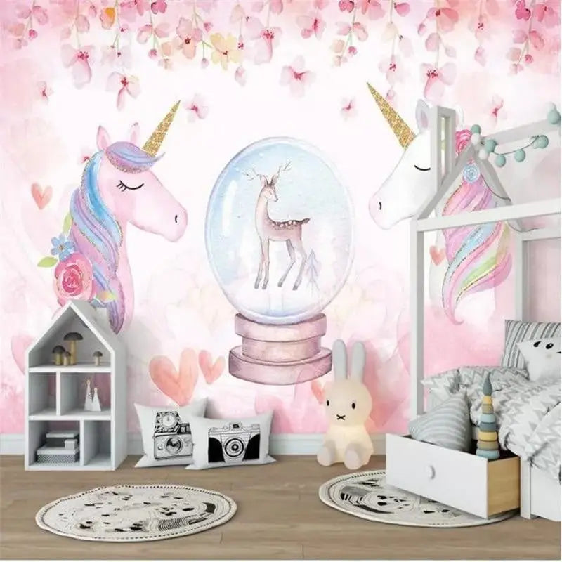 Papier Peint Licorne Kawaii